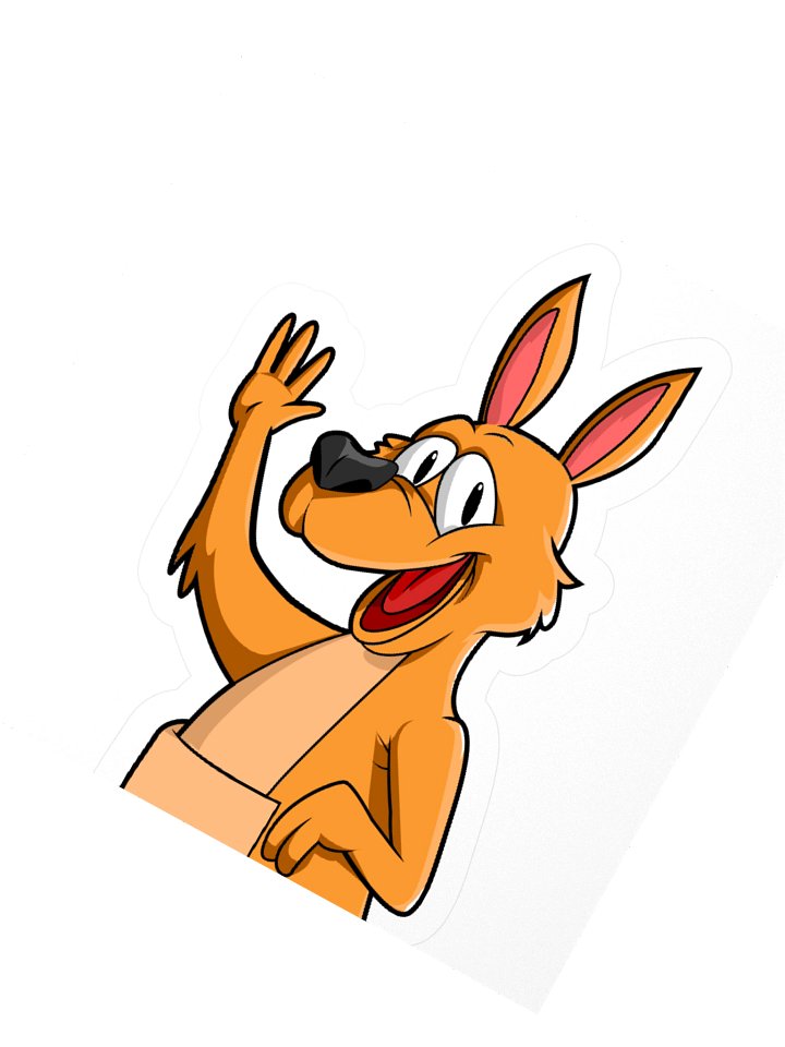 JackJocose Classic Roo Sticker product image (2)