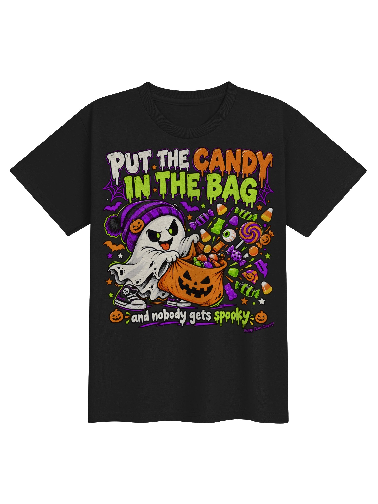 Put the Candy in the Bag Youth Halloween Tee product image (6)