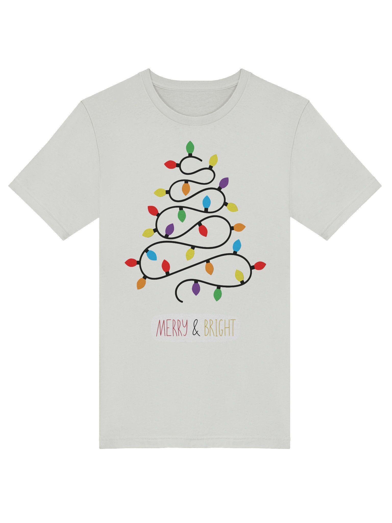 MERRY & BRIGHT Christmas Tree Dot T-Shirt product image (34)