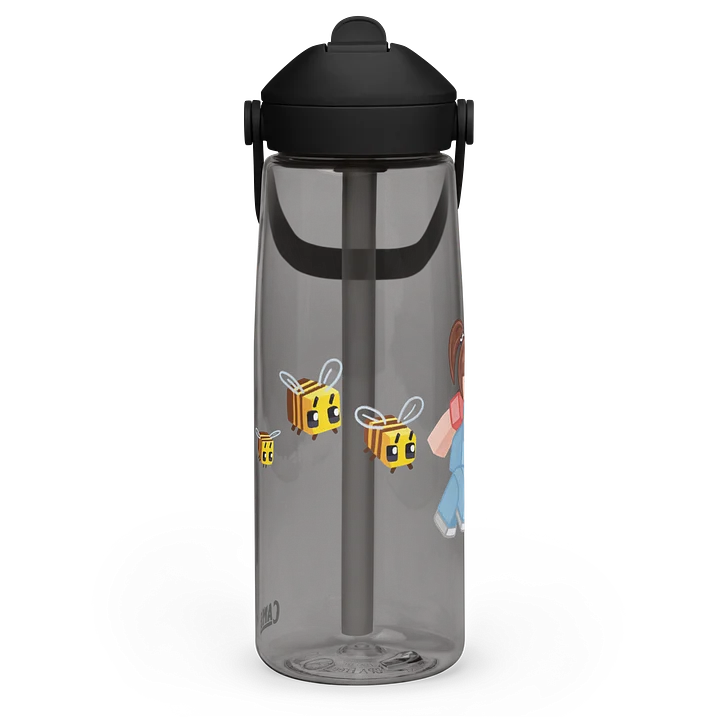 Bee Team Flip Straw Water Bottle by Courtilly product image (2)