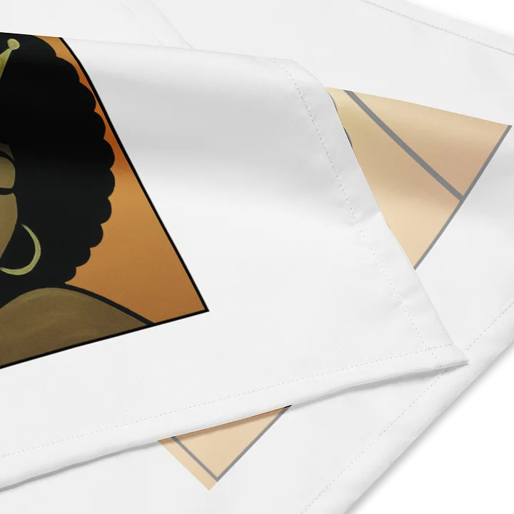 Poised Princess Crowned Afro Pop-Art Bandana product image (4)