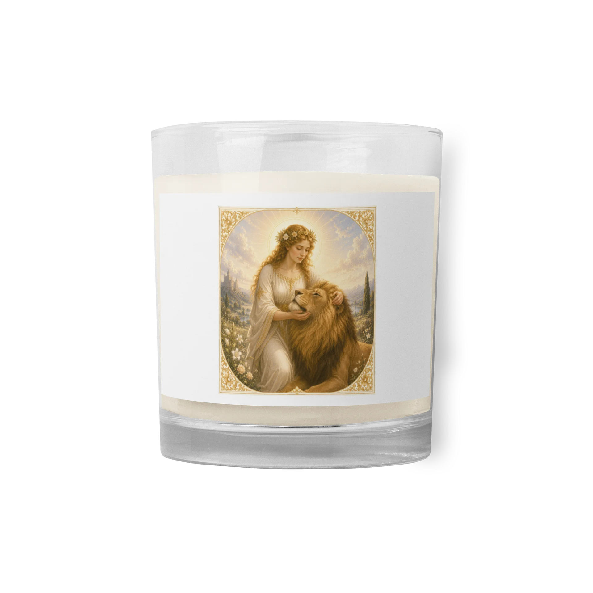 ​🦁 Bougie "L'Arcane XI : La Force" – Maîtrise & Courage product image (1)
