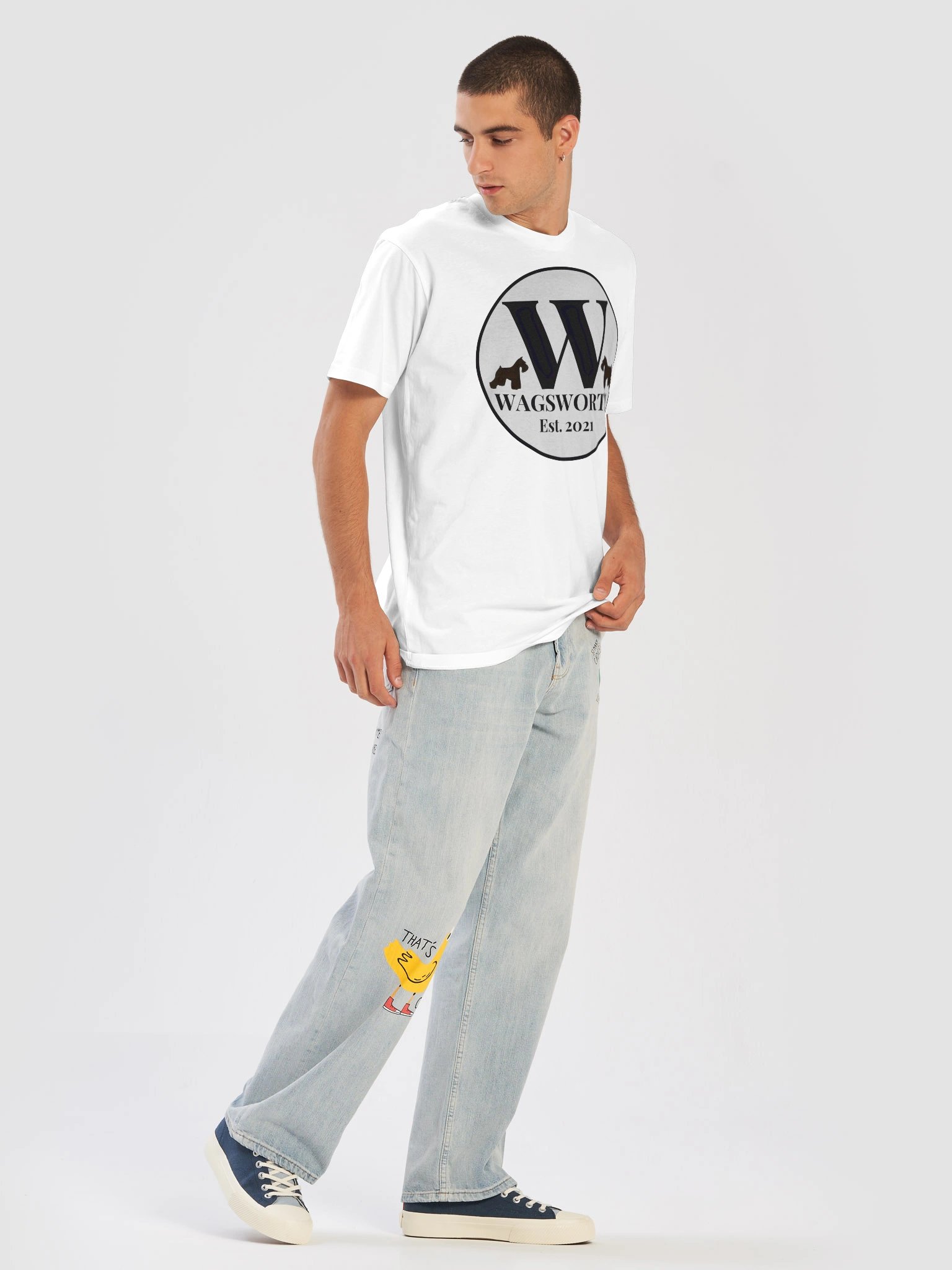 Wagsworth tee - white product image (5)