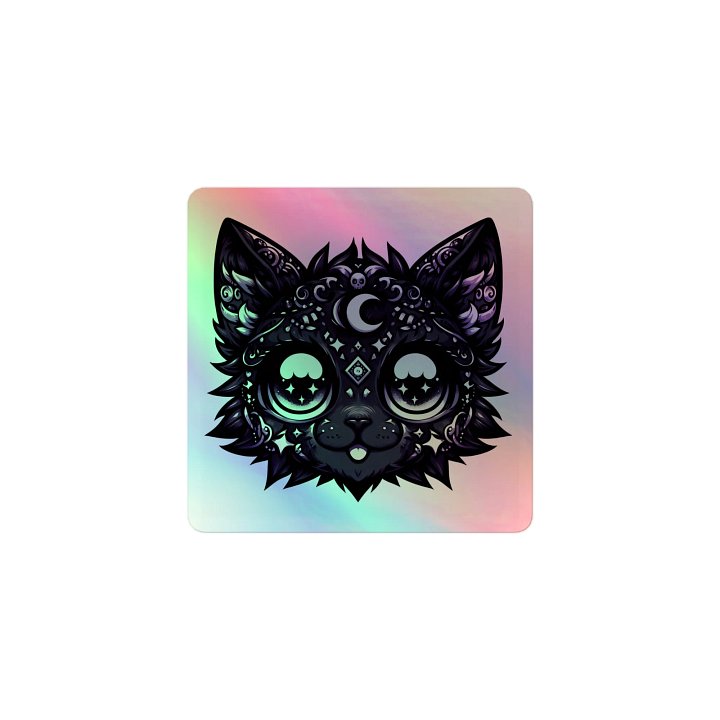 lunifurr holographic sticker product image (1)