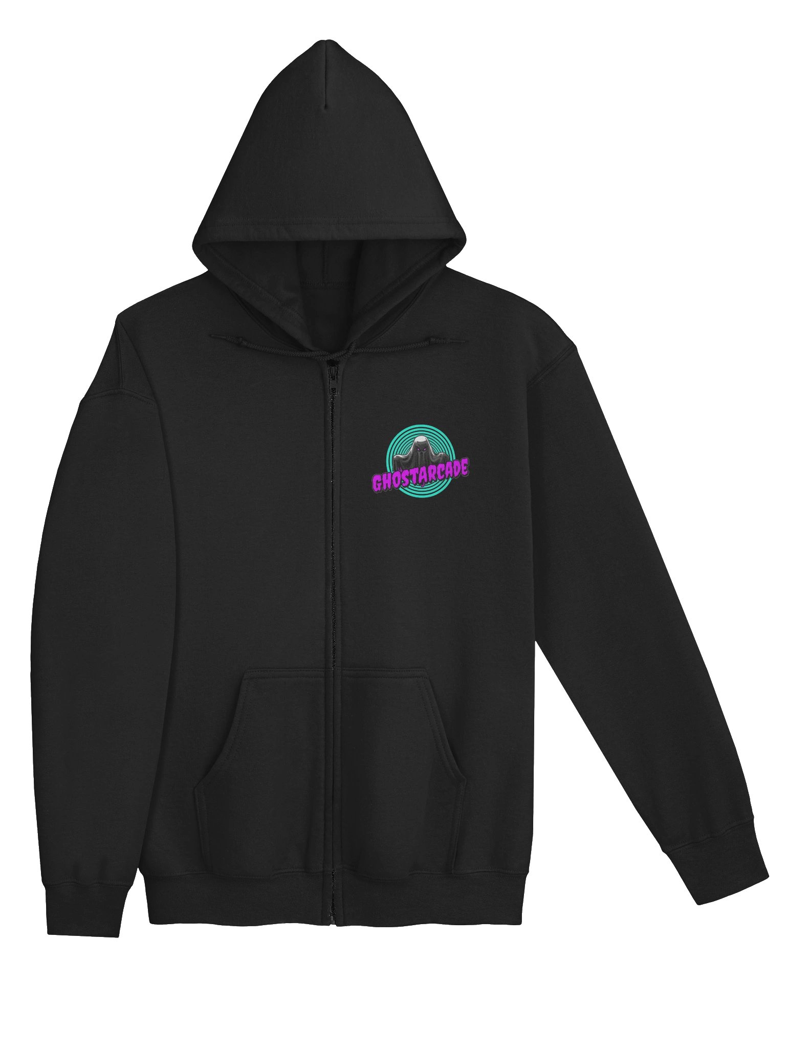 Gh0stArcade Logo Zip Hoodie - Black product image (3)