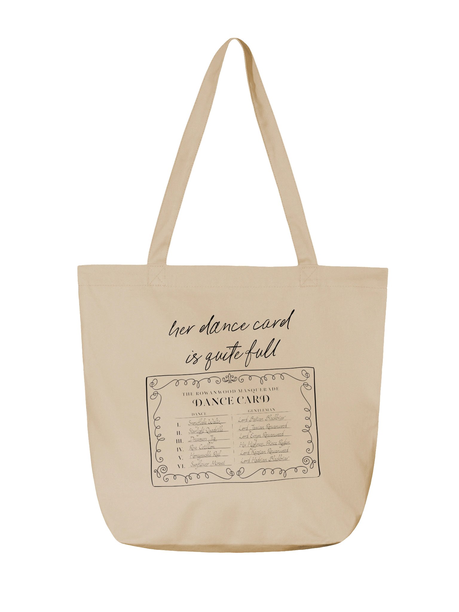 Dance Card Econscious Tote Bag | 16″ × 14 ½″ product image (2)