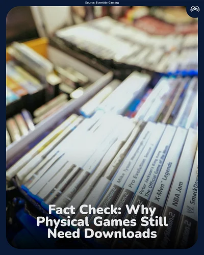 Do physical games still need to download? We checked the facts.

💿 A standard physical disc can copy the game straight to you...