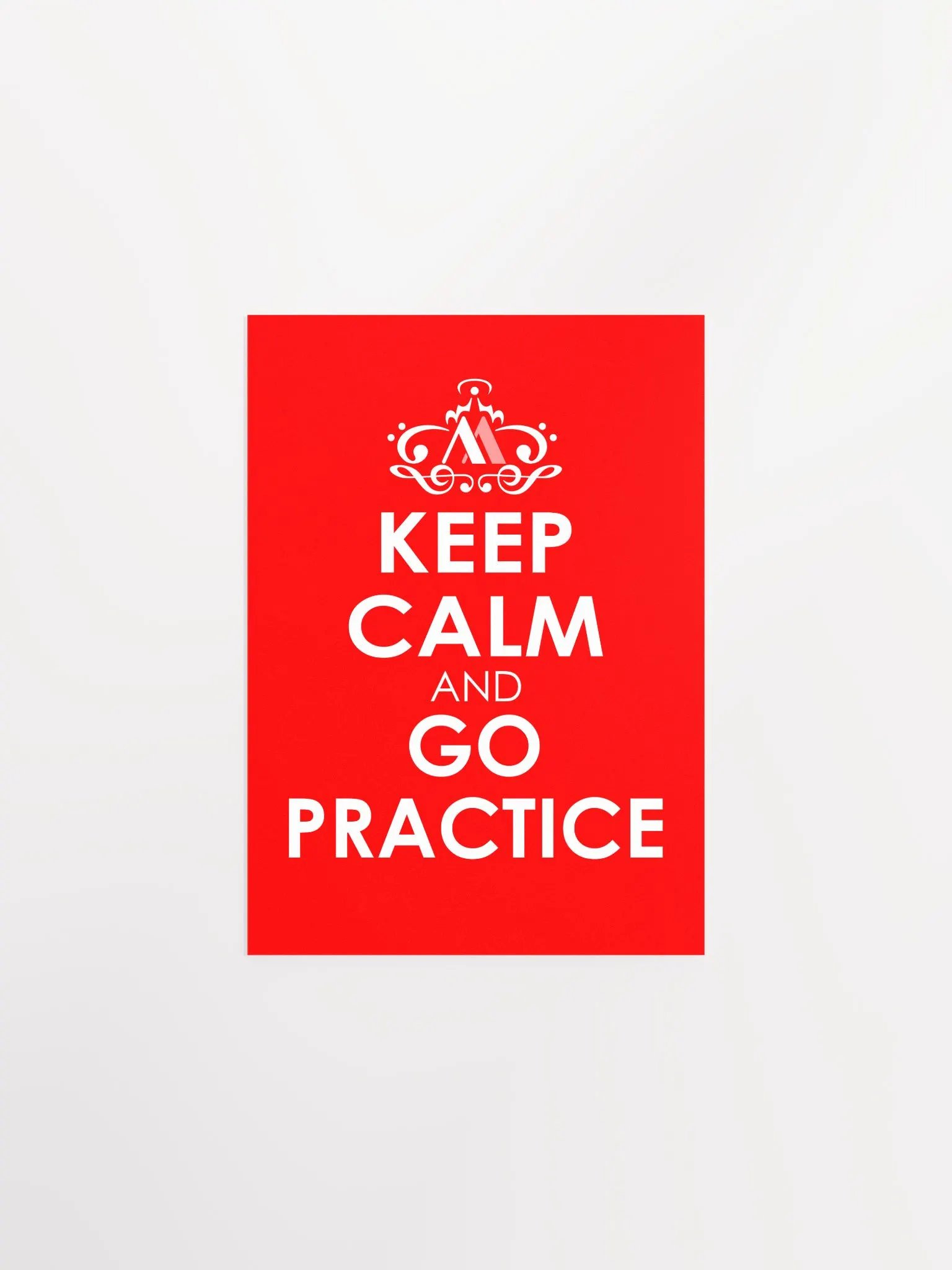 Keep Calm and Go Practice - Red Poster product image (4)