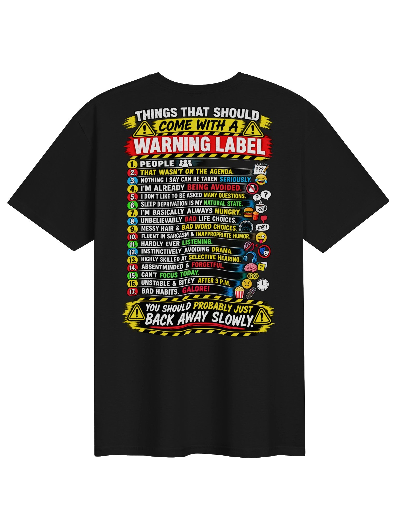 Things That Need a Warning Label Funny Tee product image (1)