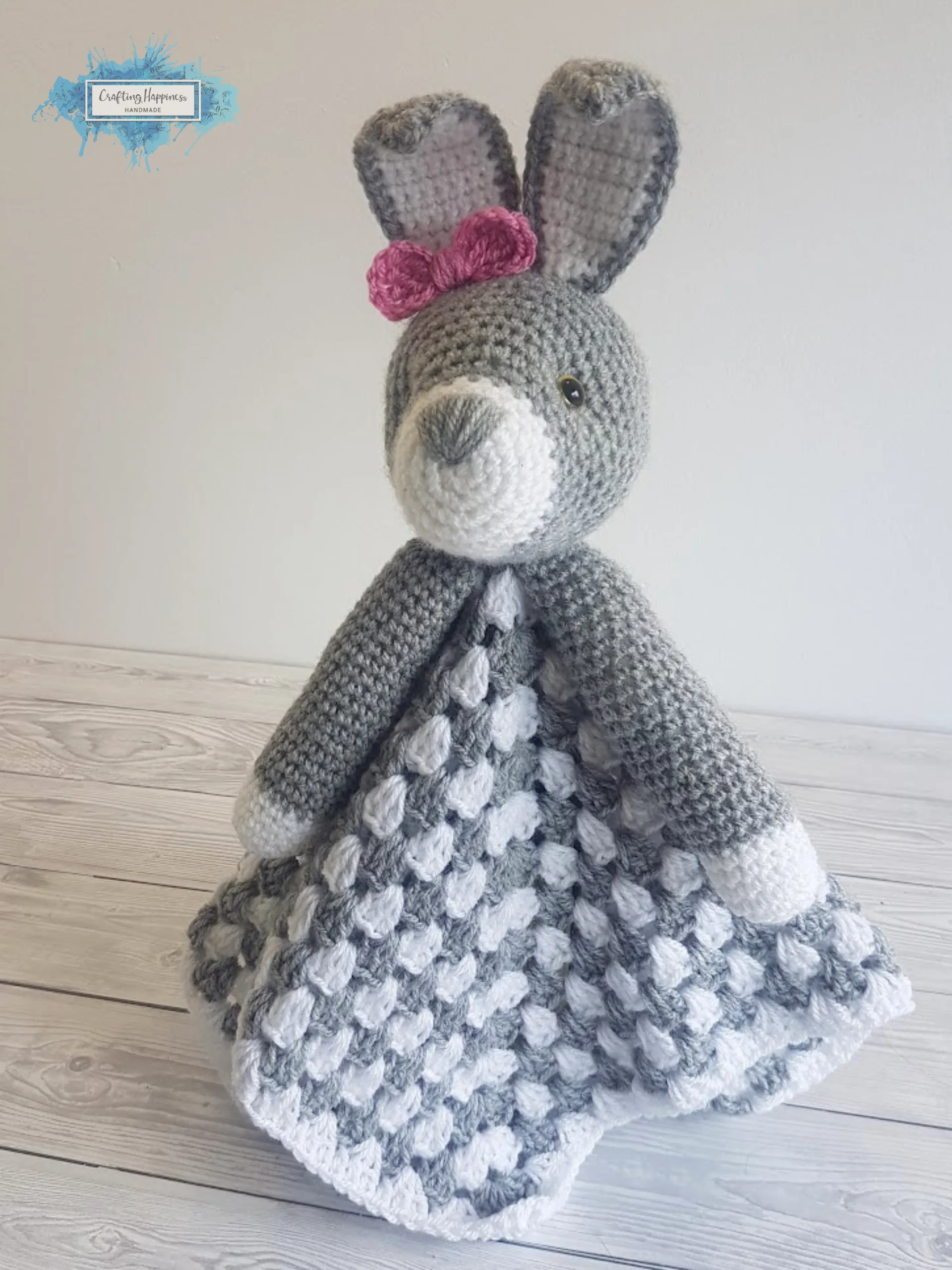 Bunny Lovey Blanket Crochet Patterns - Security Blanket PDF Pattern - Crafting Happiness product image (6)