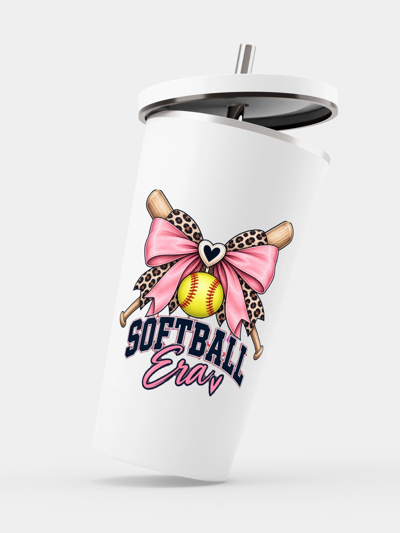 Ballfield Mom Softball Tumbler | 20 oz Cup with Straw product image (4)