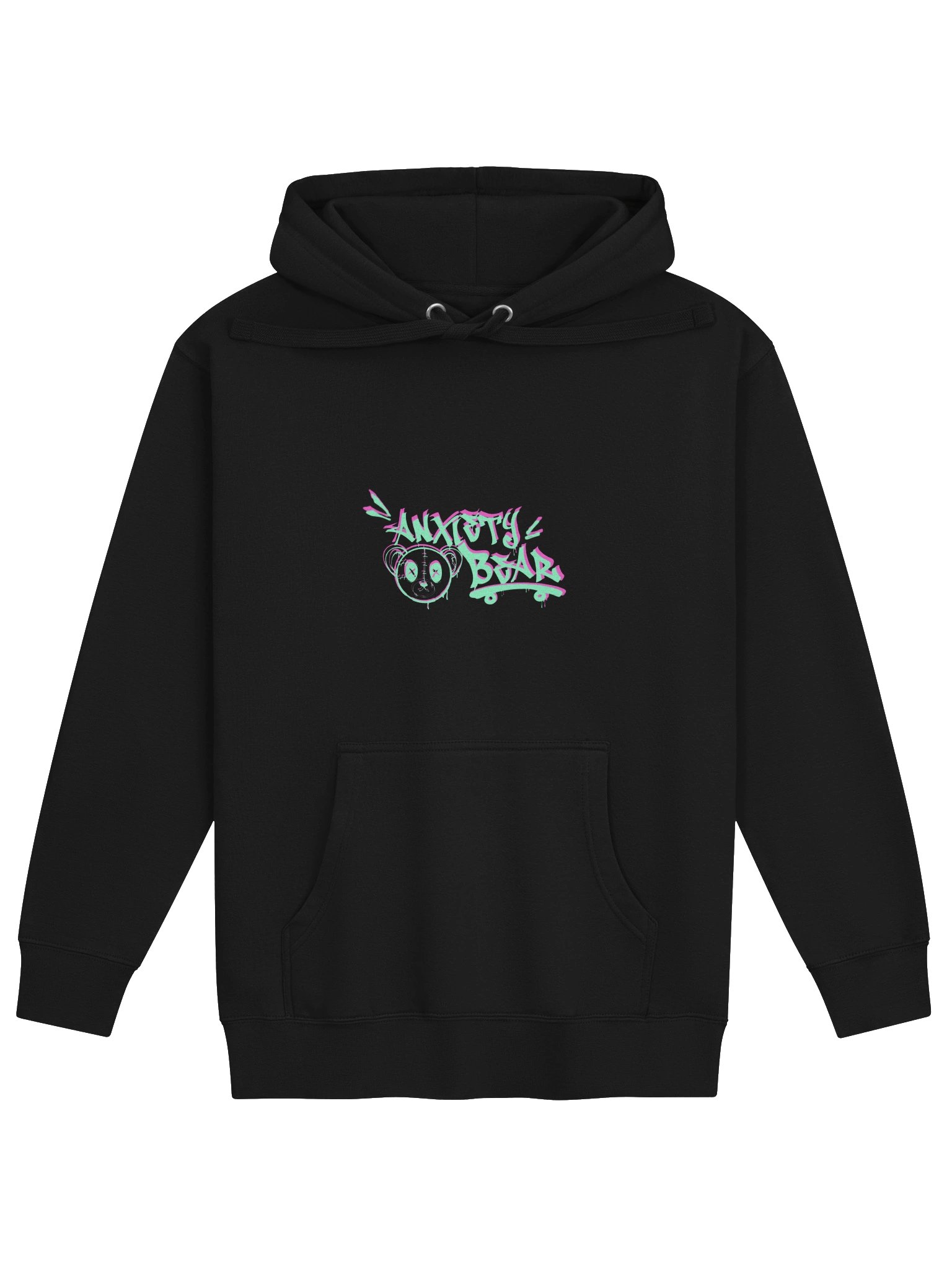 Anxiety Bear Neon Graffiti Hoodie product image (8)