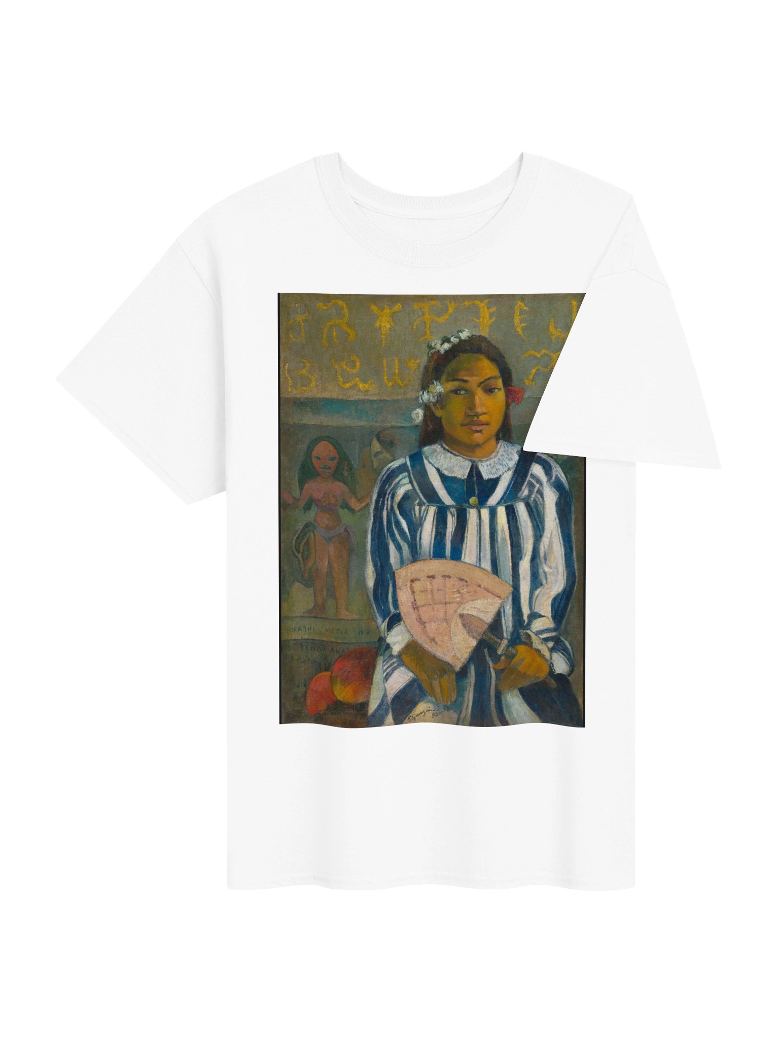 Painterly Girl Portrait Heavyweight Tee product image (4)