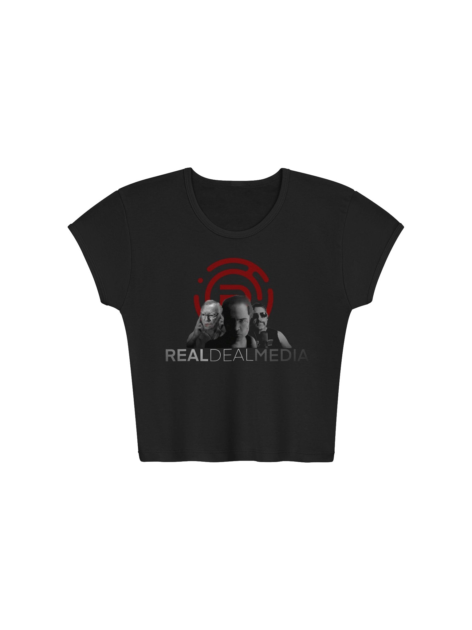 Real Deal Media Logo Baby Tee Crop Top product image (2)