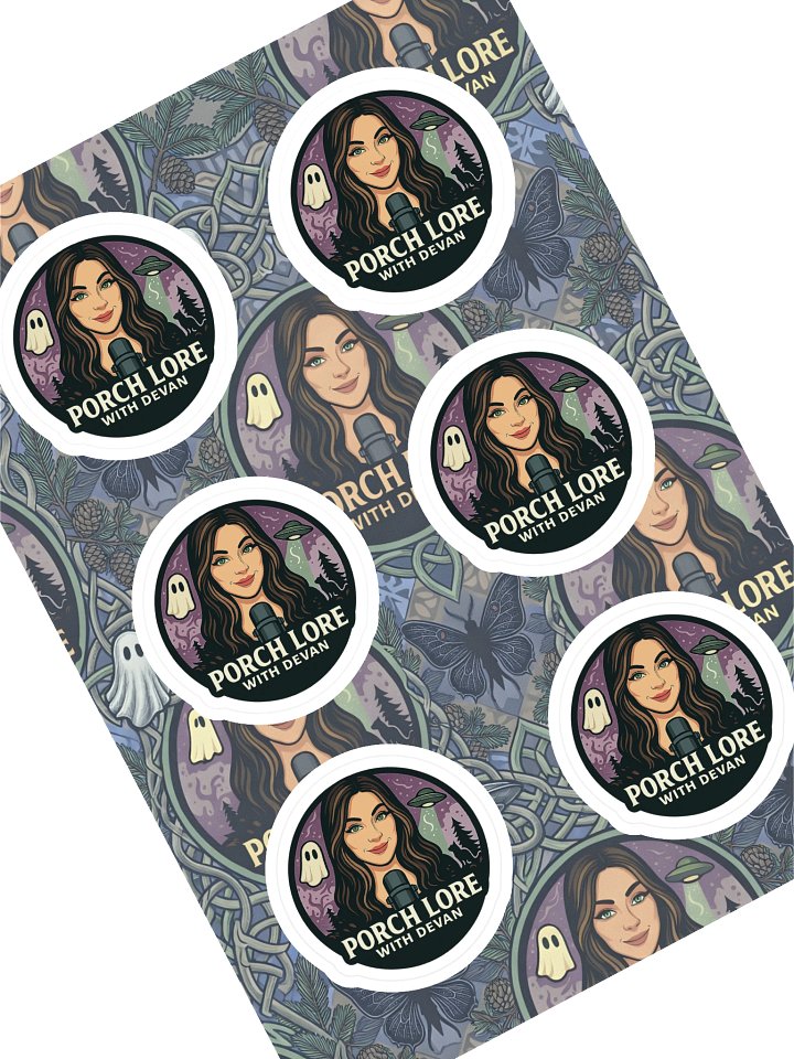 PORCH LORE DEVAN STICKER SHEET product image (1)