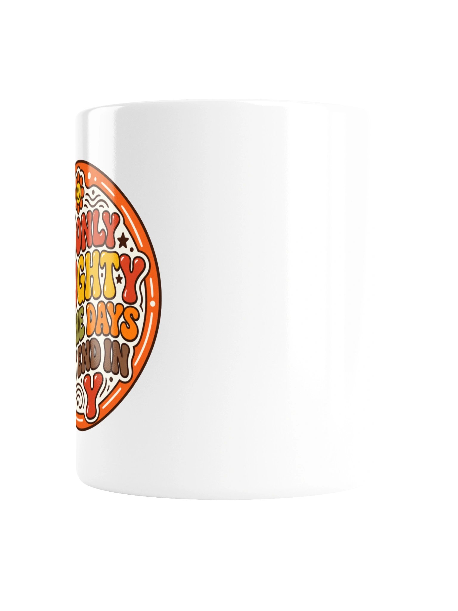 Only Naughty on Days Ending in Y - Retro Badge Mug product image (6)