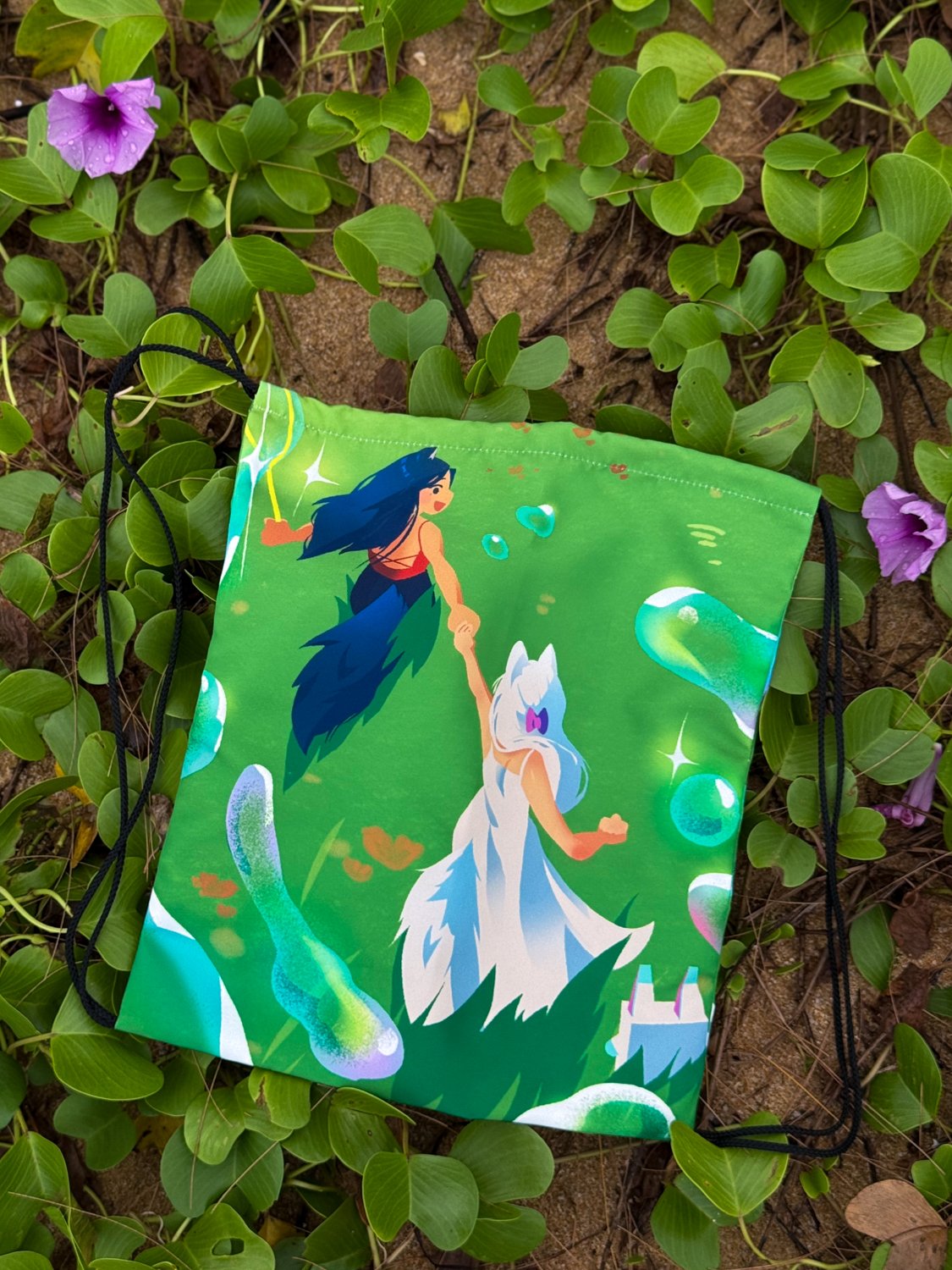 "TOUCHING GRASS" Draw String Bag product image (1)