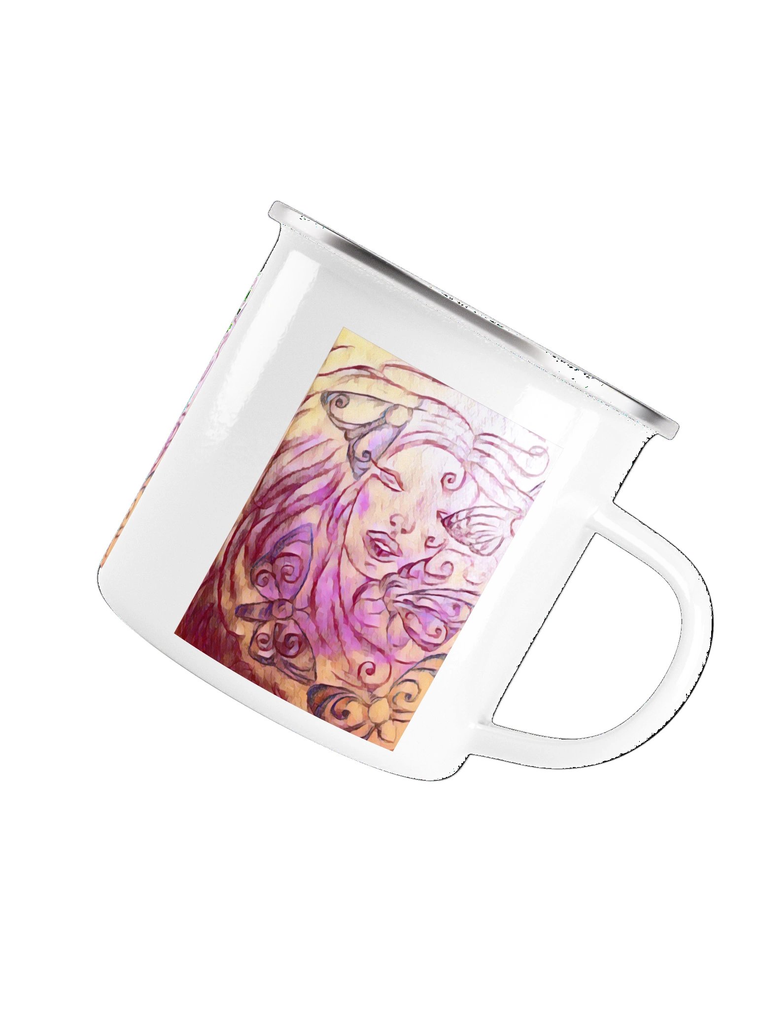 Rose Goddess Enamel Mug product image (5)