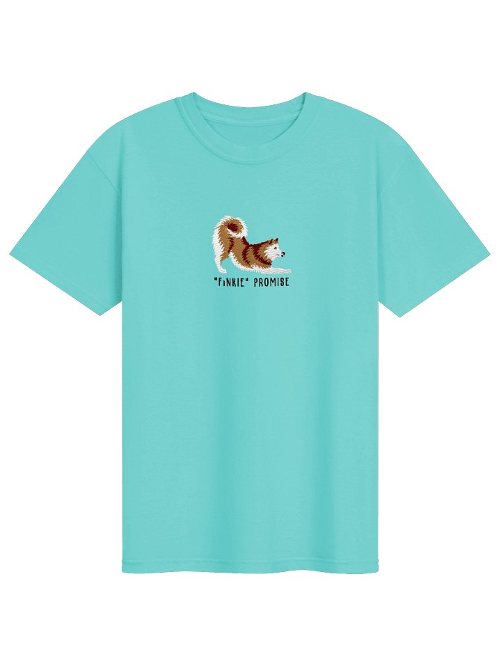 Finkie Promise T-Shirt(Embroidered) of a Finnish Spitz(Gold) product image (25)