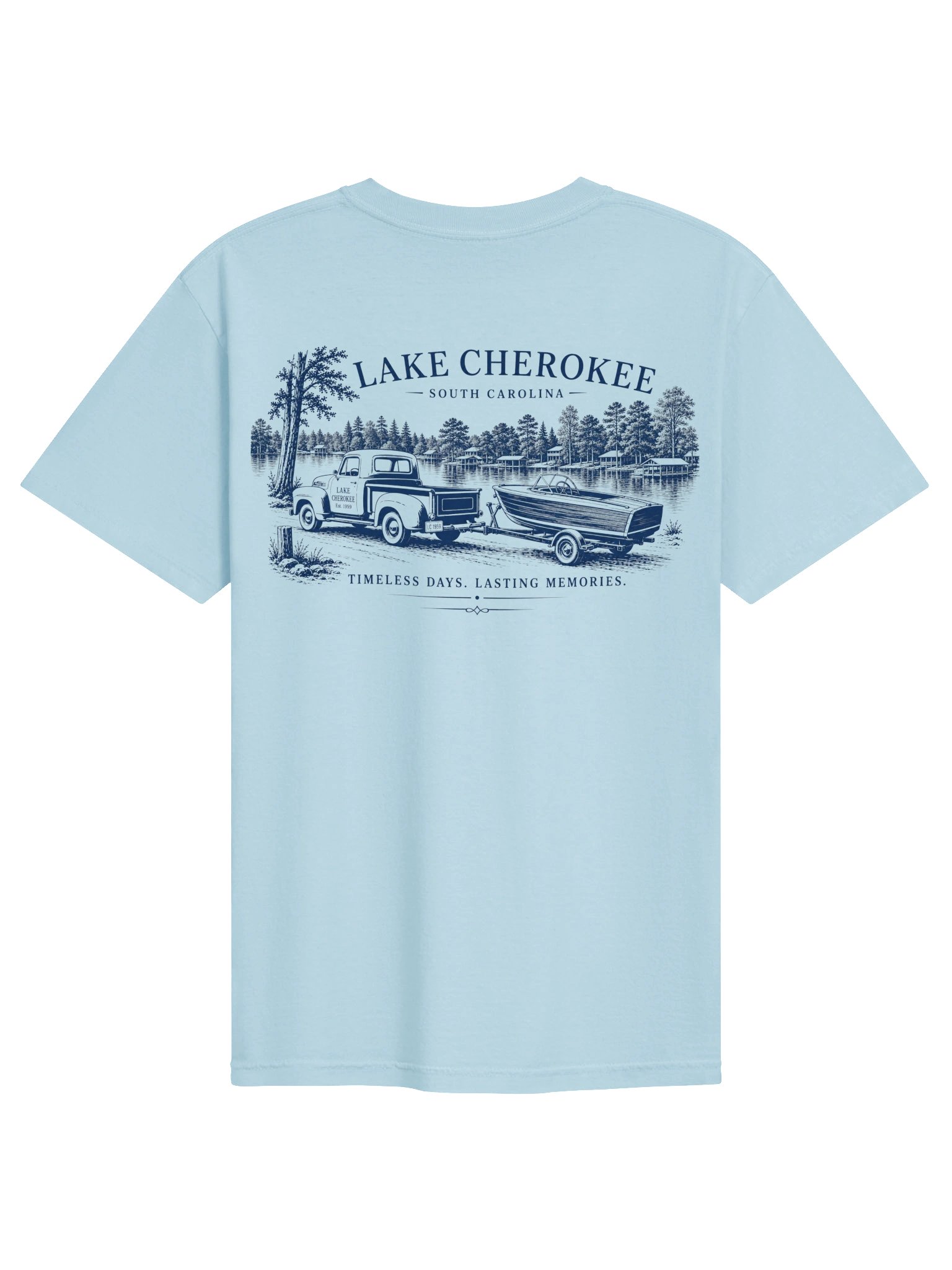Lake Cherokee Vintage Truck Tee (blue) product image (17)
