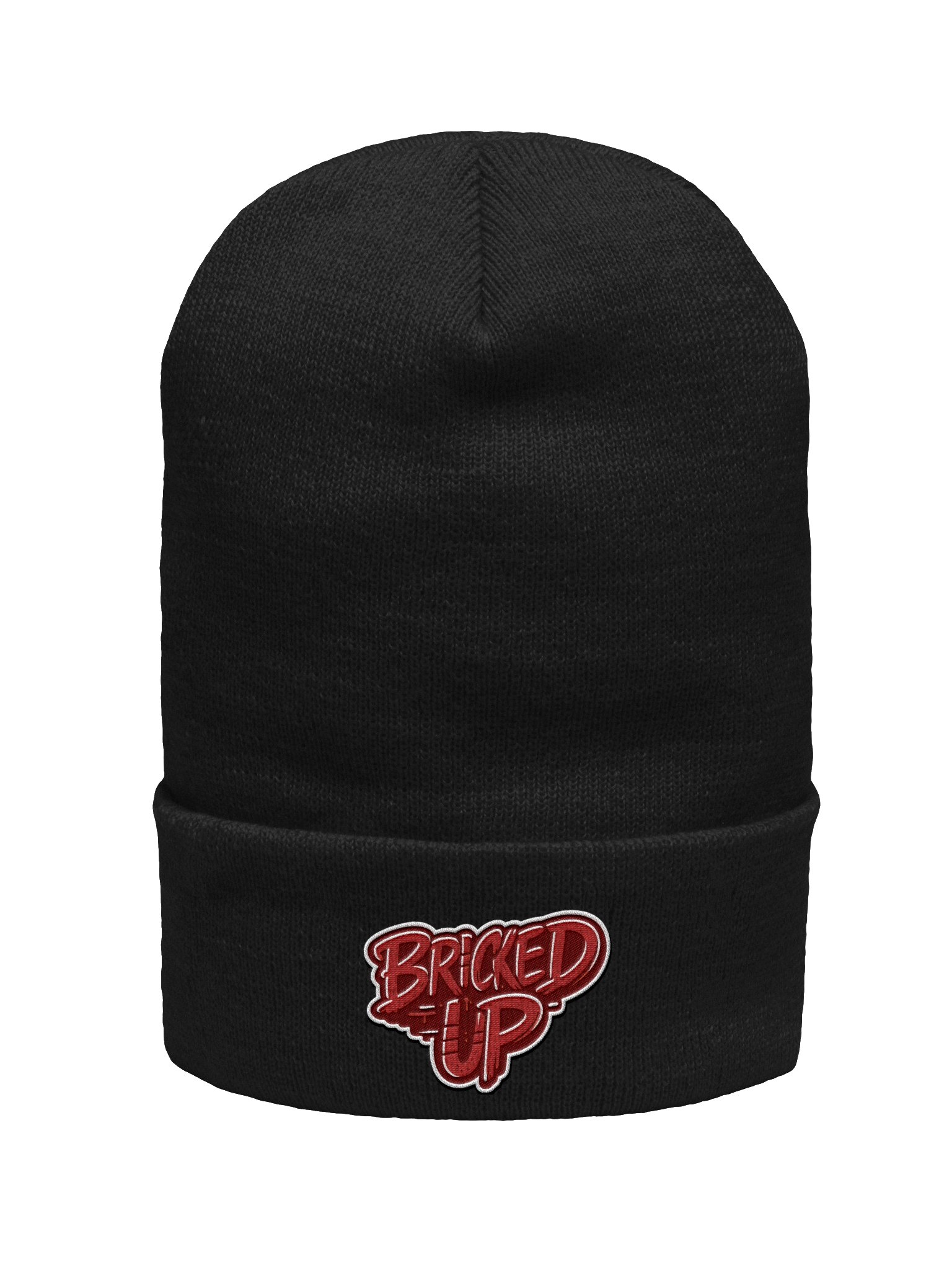 Yupoong Cuffed "Bricked Up" Beanie Red product image (1)