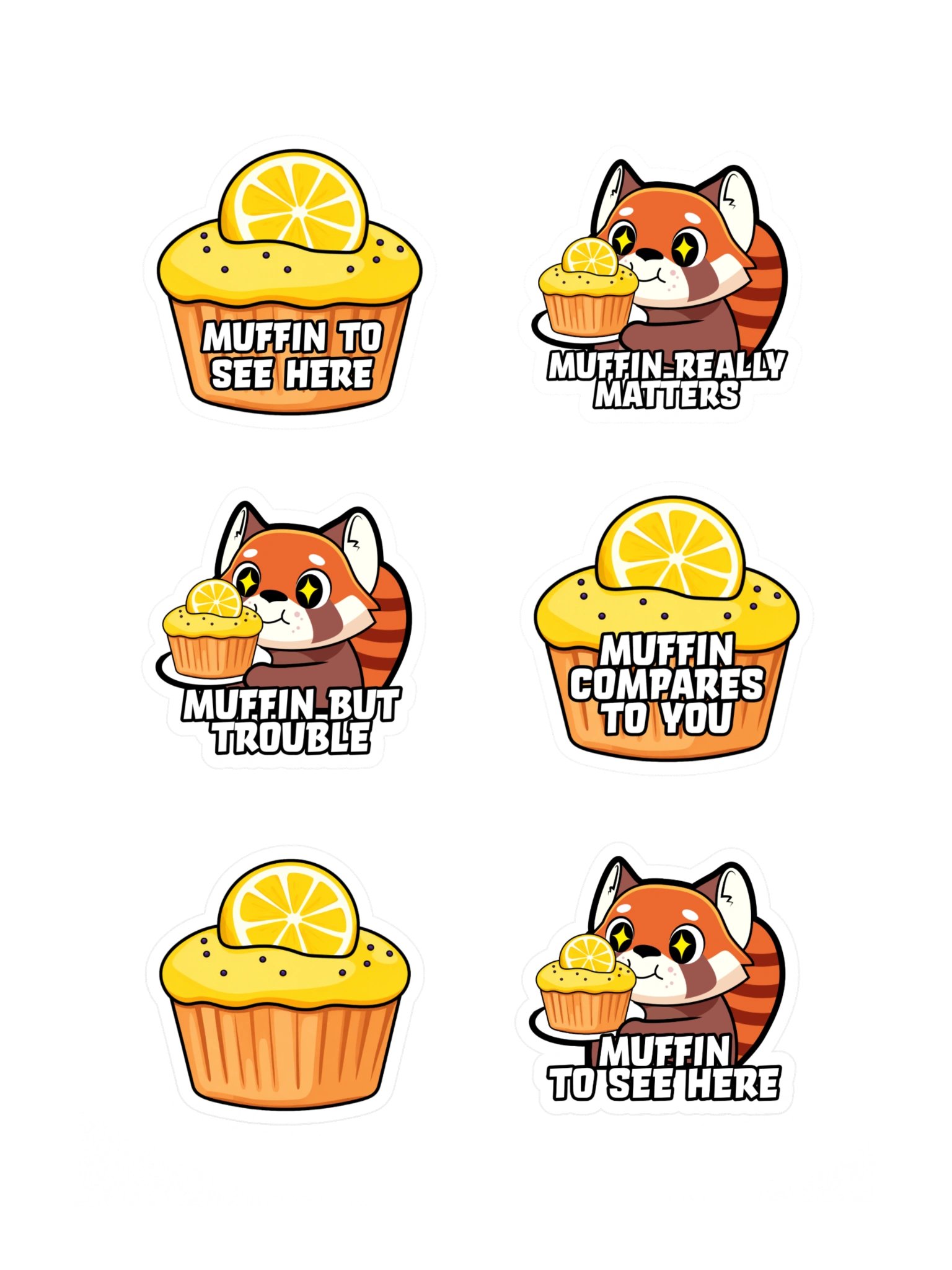 Sticker Sheet 6 - Muffins! product image (2)