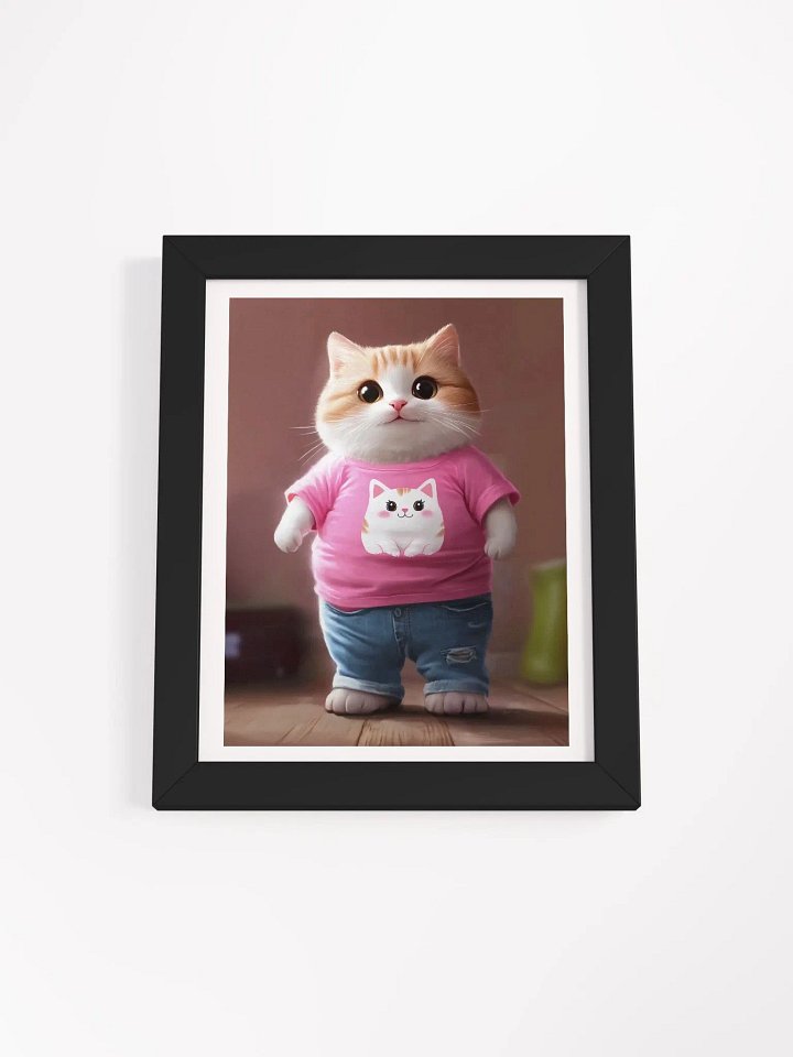 Cute Cat Framed High-Quality Matte Poster / pet.dance.lovers product image (7)