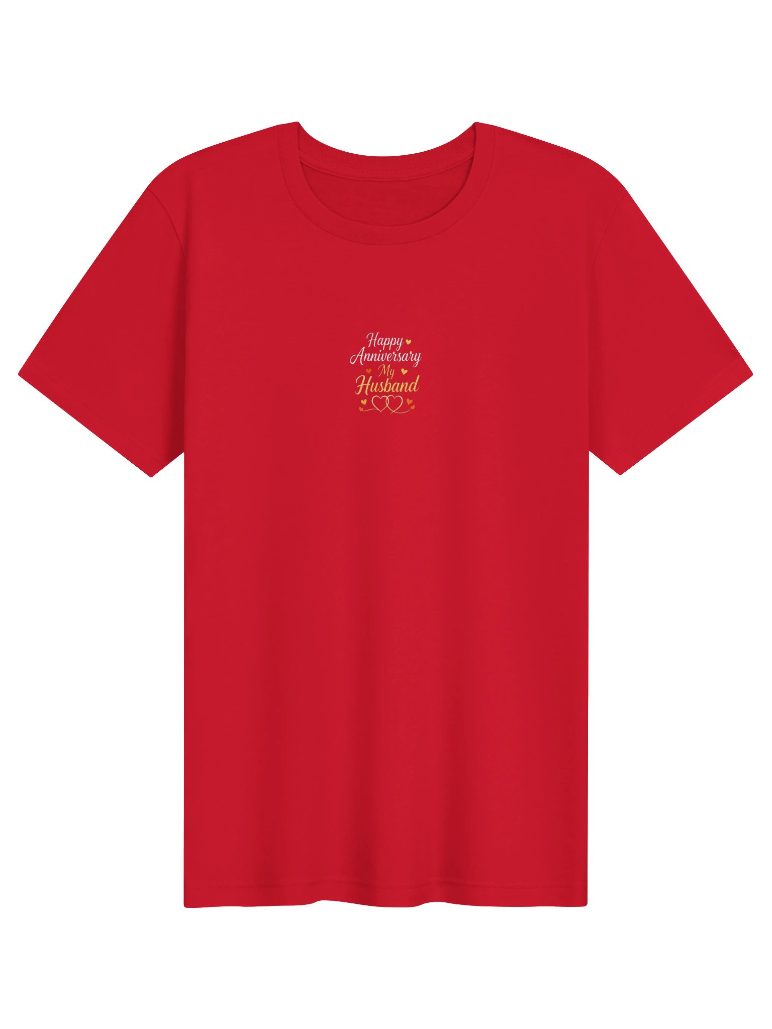 Happy Anniversary My Husband T-Shirt - Double Heart product image (1)