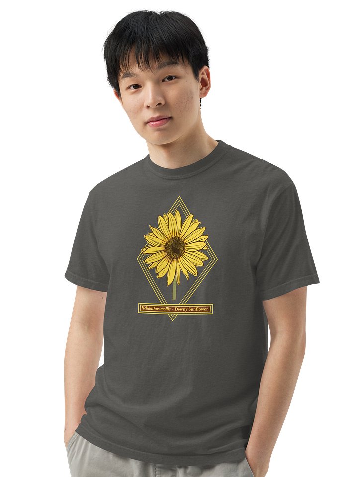 Helianthus Sunflower Unisex Heavyweight 100% Cotton T-Shirt product image (57)