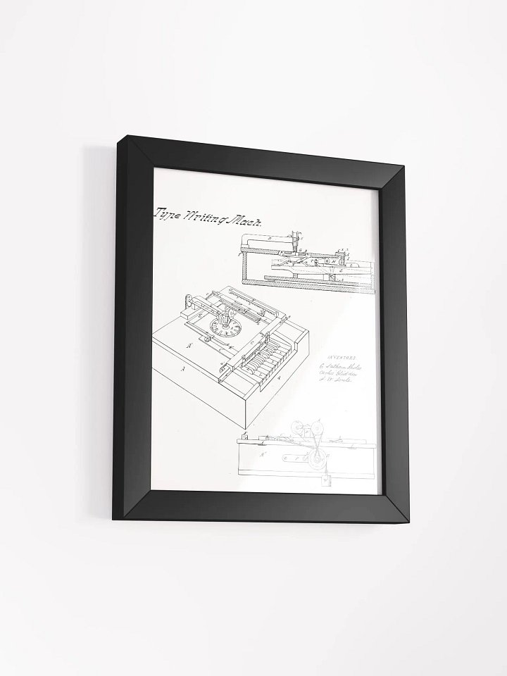 Sholes, Glidden, & Soule – Type Writing Machine (Typewriter) product image (2)