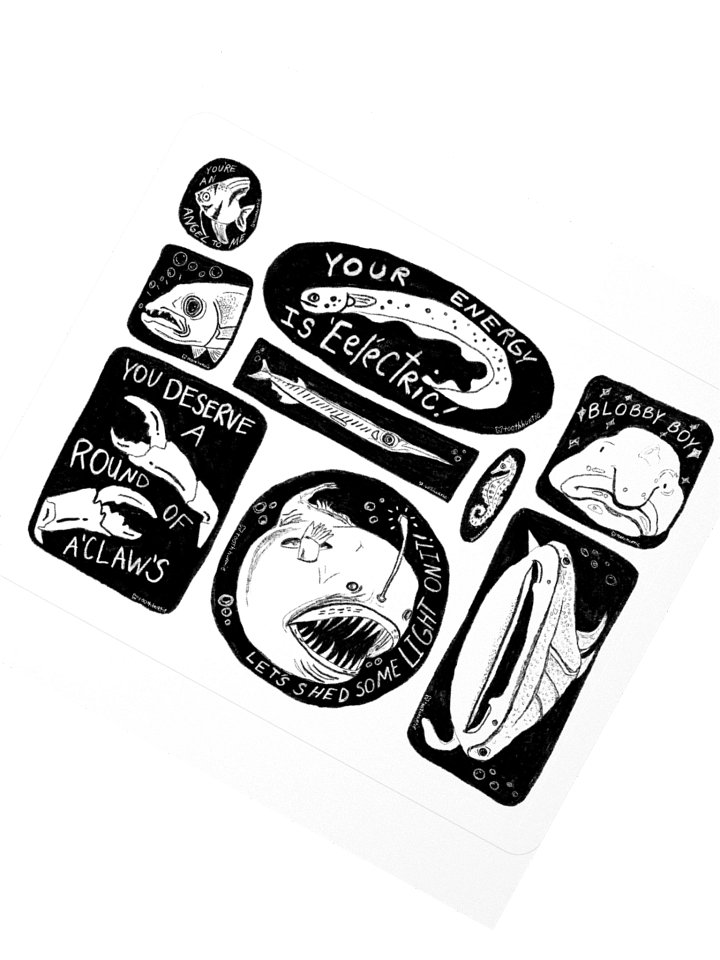 FISH STICKER SHEET product image (4)