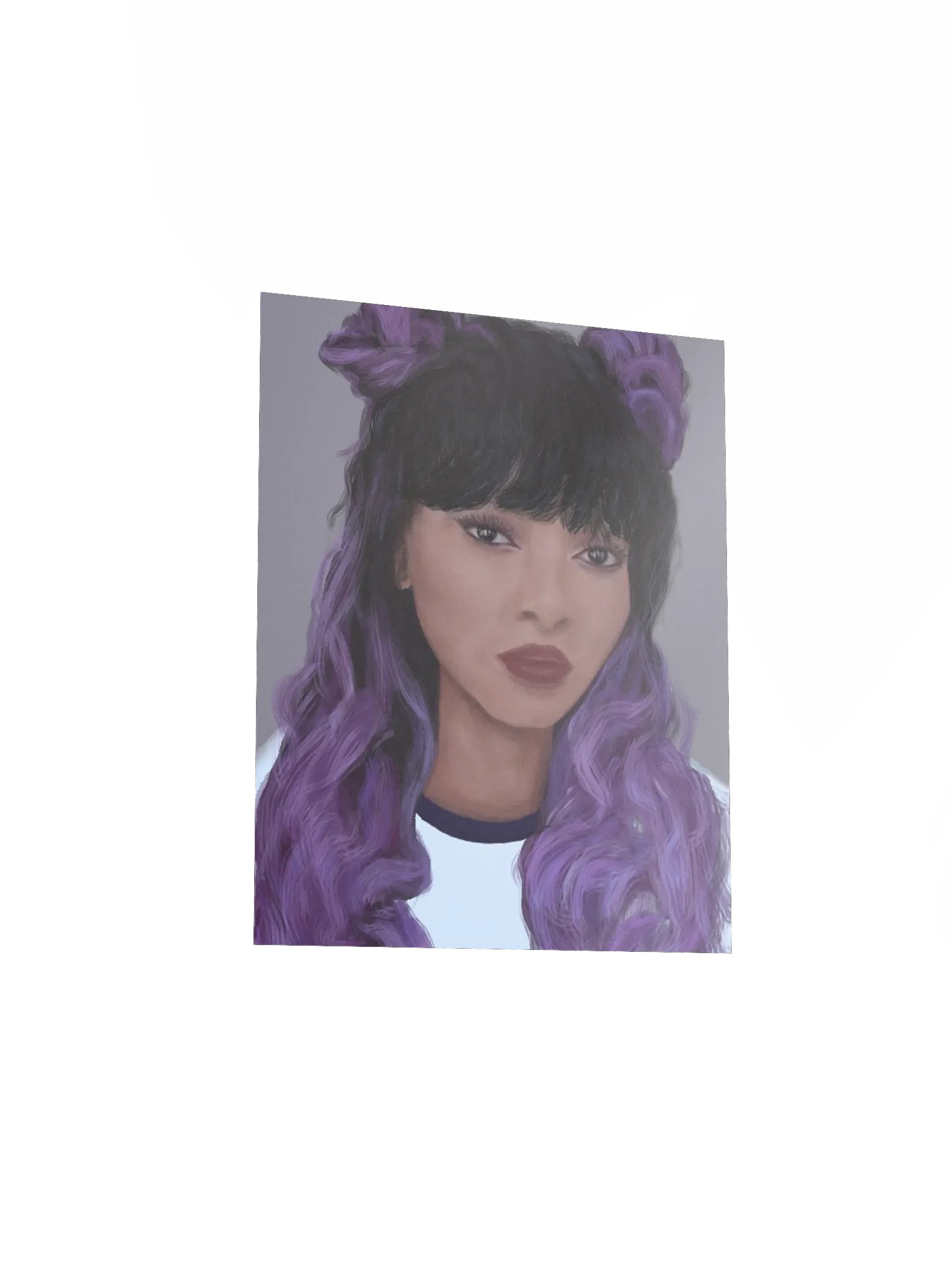 Vibrant Violet Locks Matte Paper Poster product image (9)
