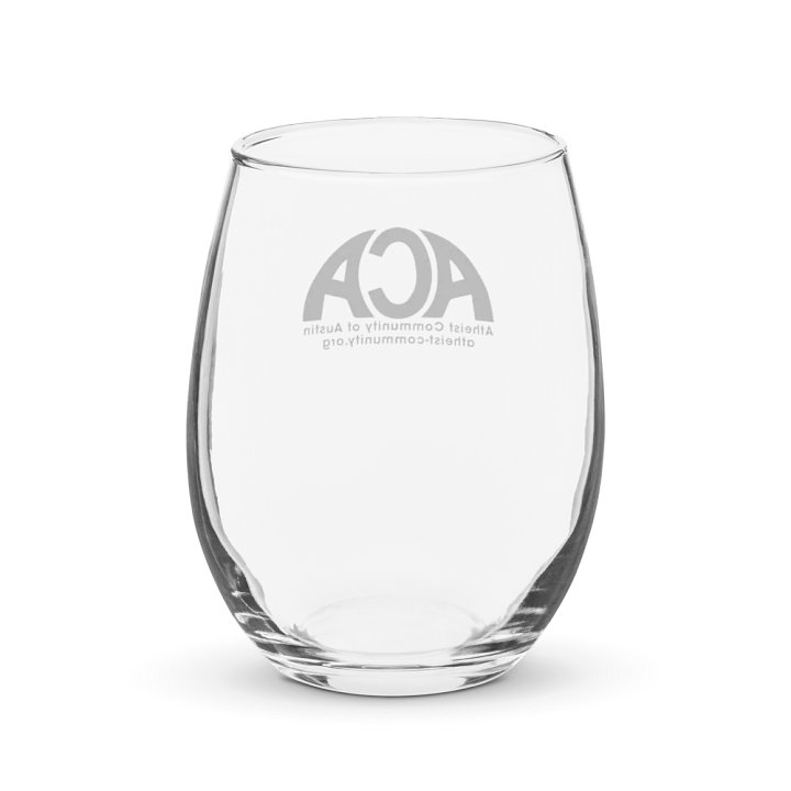 The Atheist Community of Austin - Wine Glass product image (2)