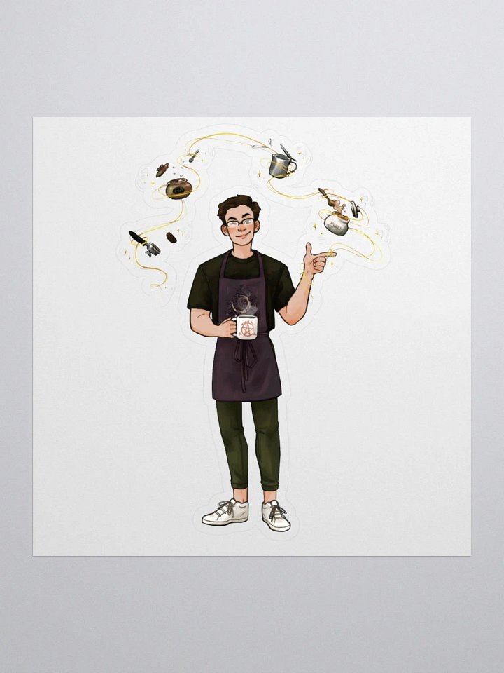 JeffBrutlag the Magical Barista Sticker product image (1)