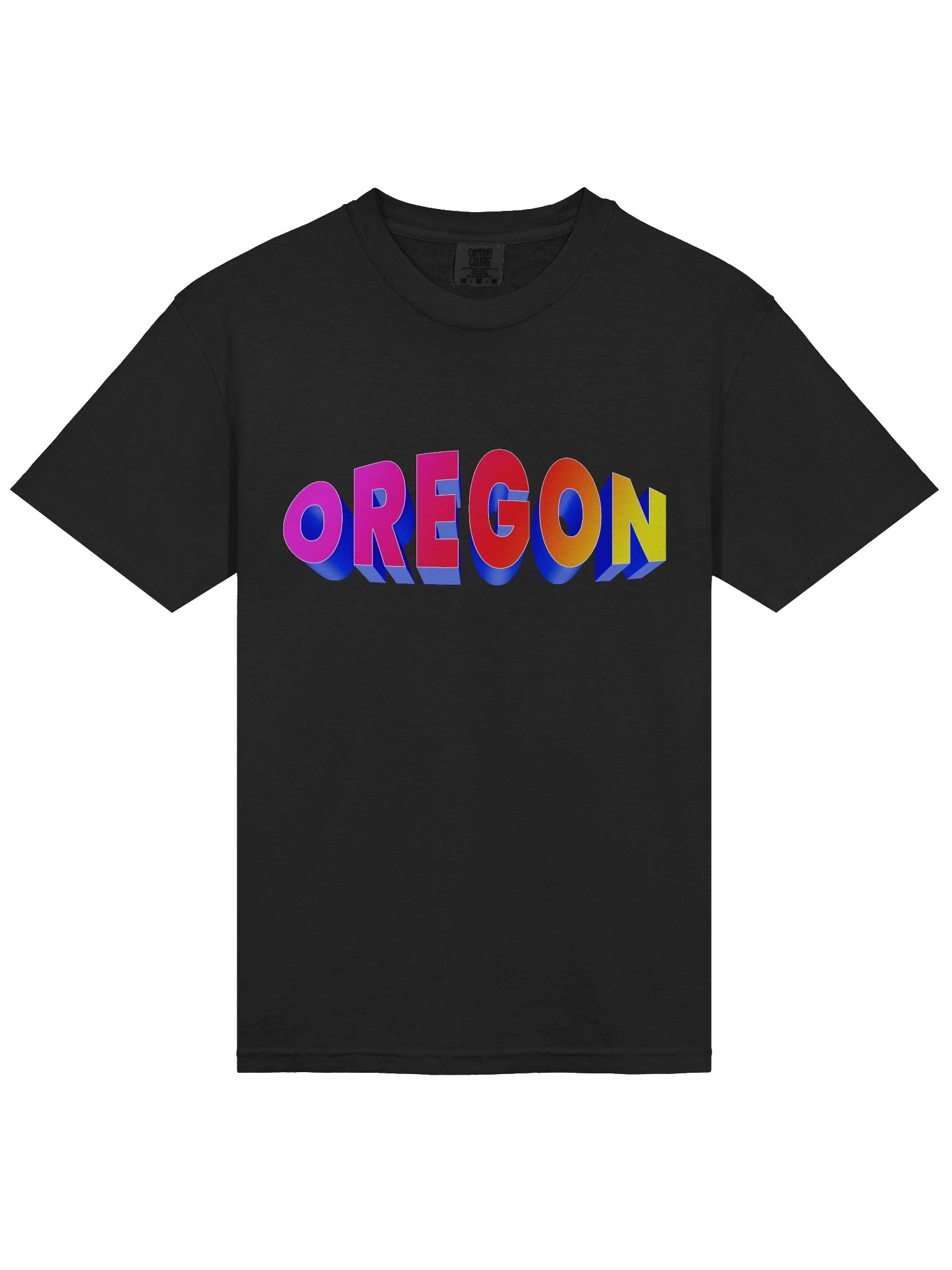 OREGON Pop‑Up 3D Gradient Heavyweight Tee product image (3)