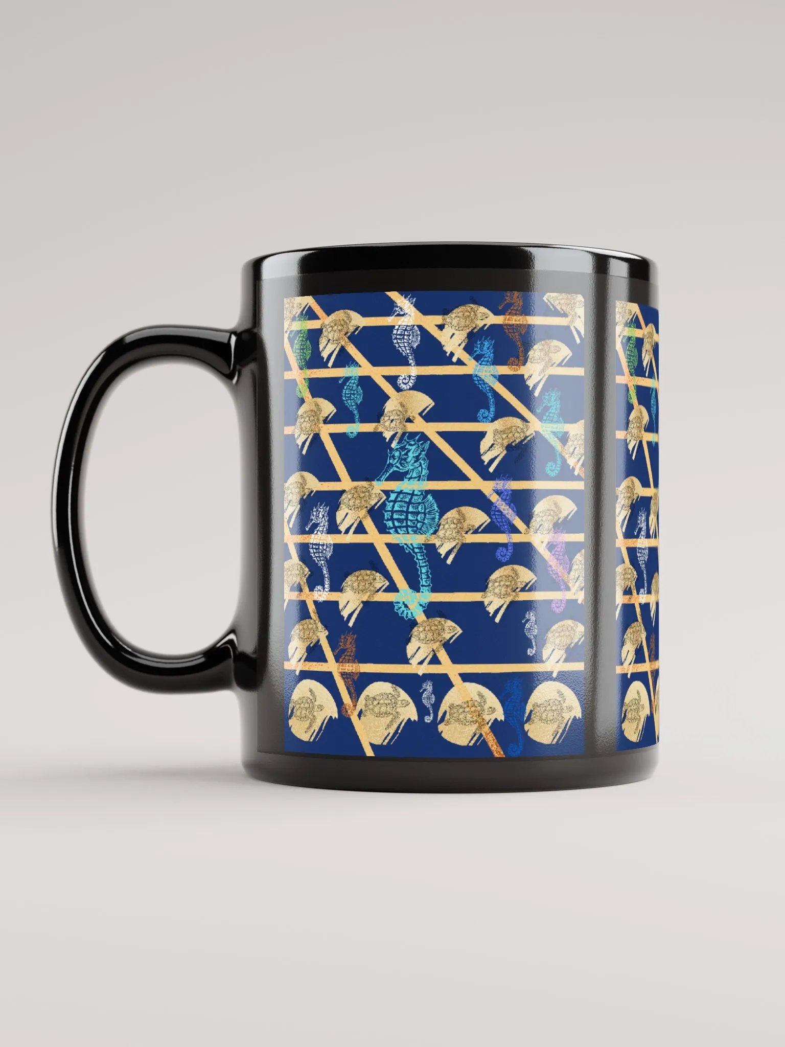 JoBeth Nautical ⚓ Black Glossy Mug product image (12)