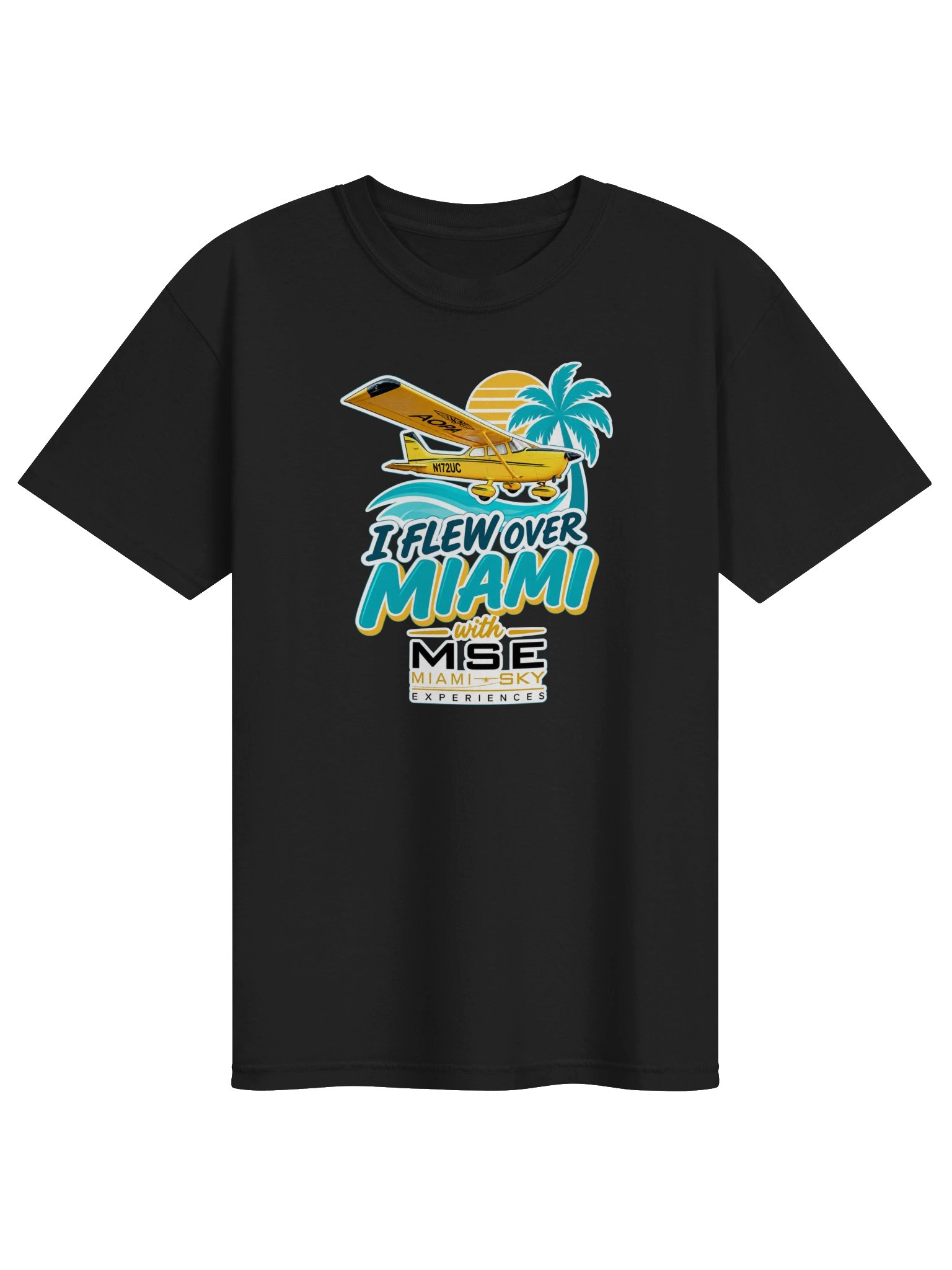 Fly Over Miami – Vintage Aviation Tee product image (8)