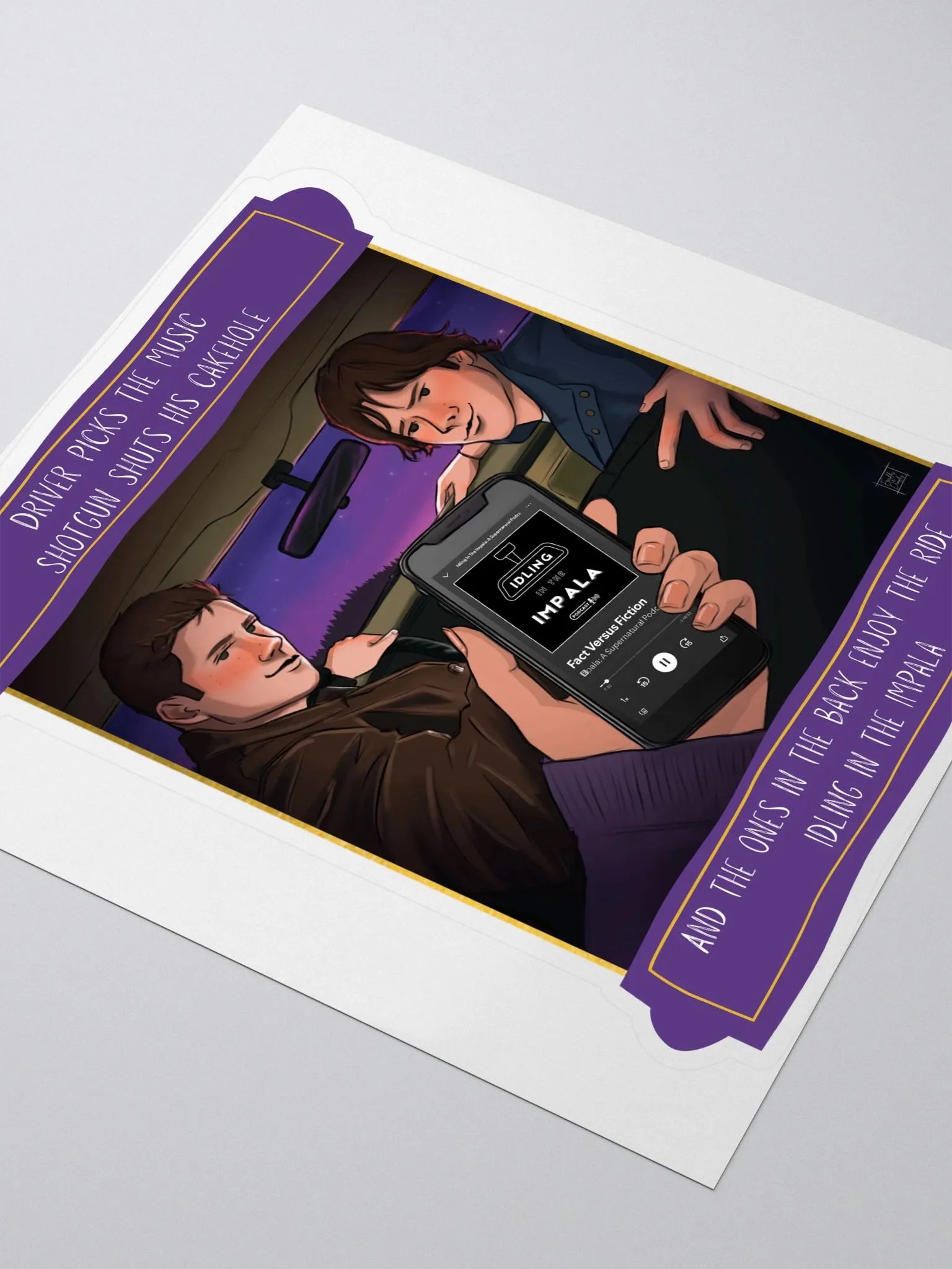 Backseat Sticker - Fact Versus Fiction product image (3)
