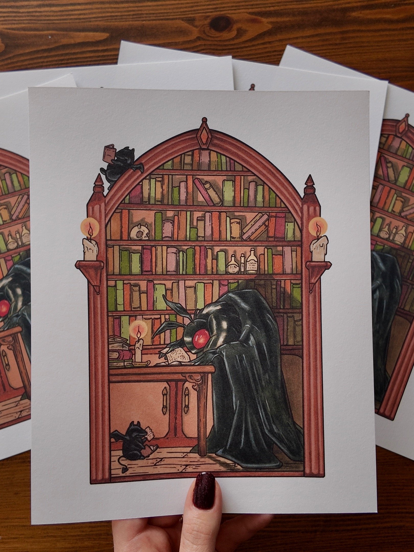 Moth Bitten Library Print product image (3)
