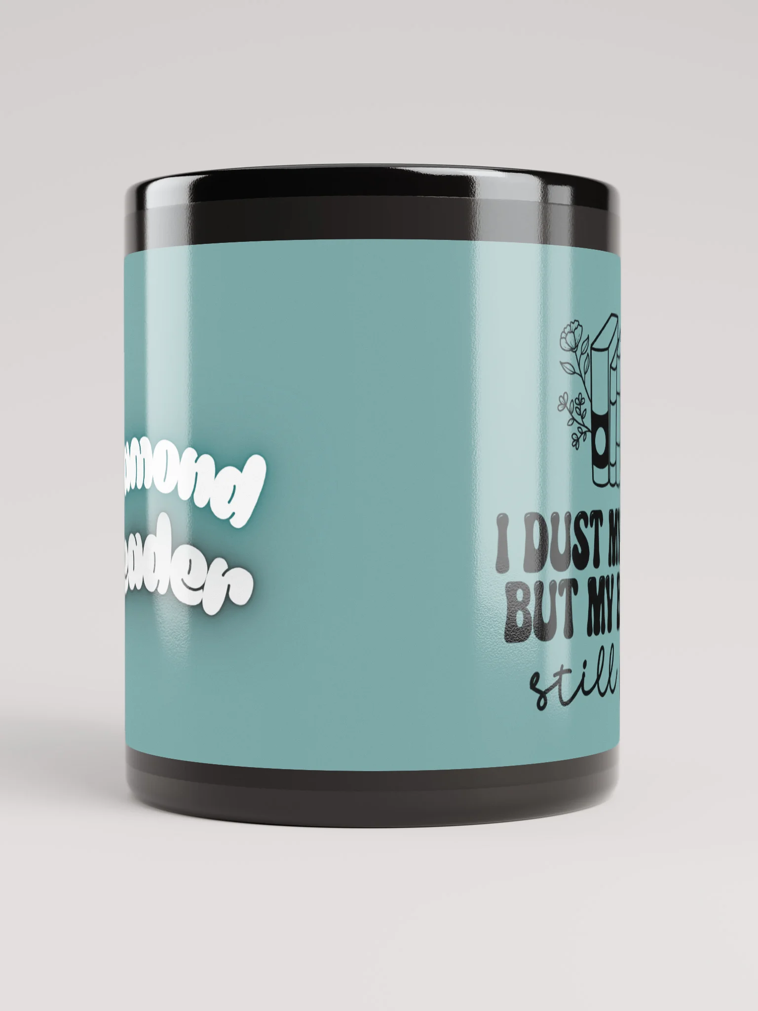 Filthy Books Black Glossy Mug product image (5)