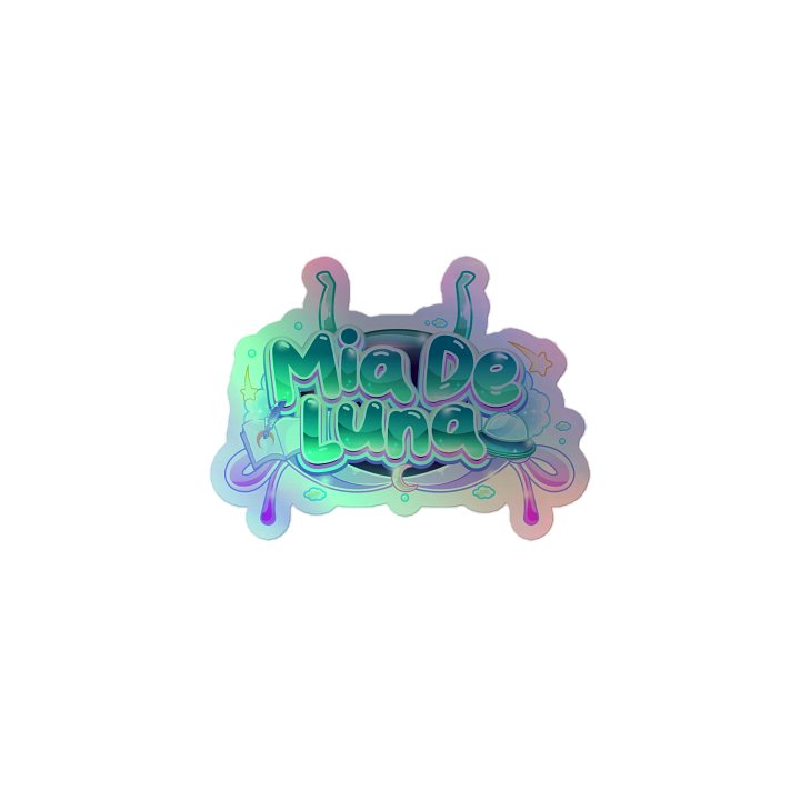 Holographic Mia De Luna Logo Stickers product image (1)
