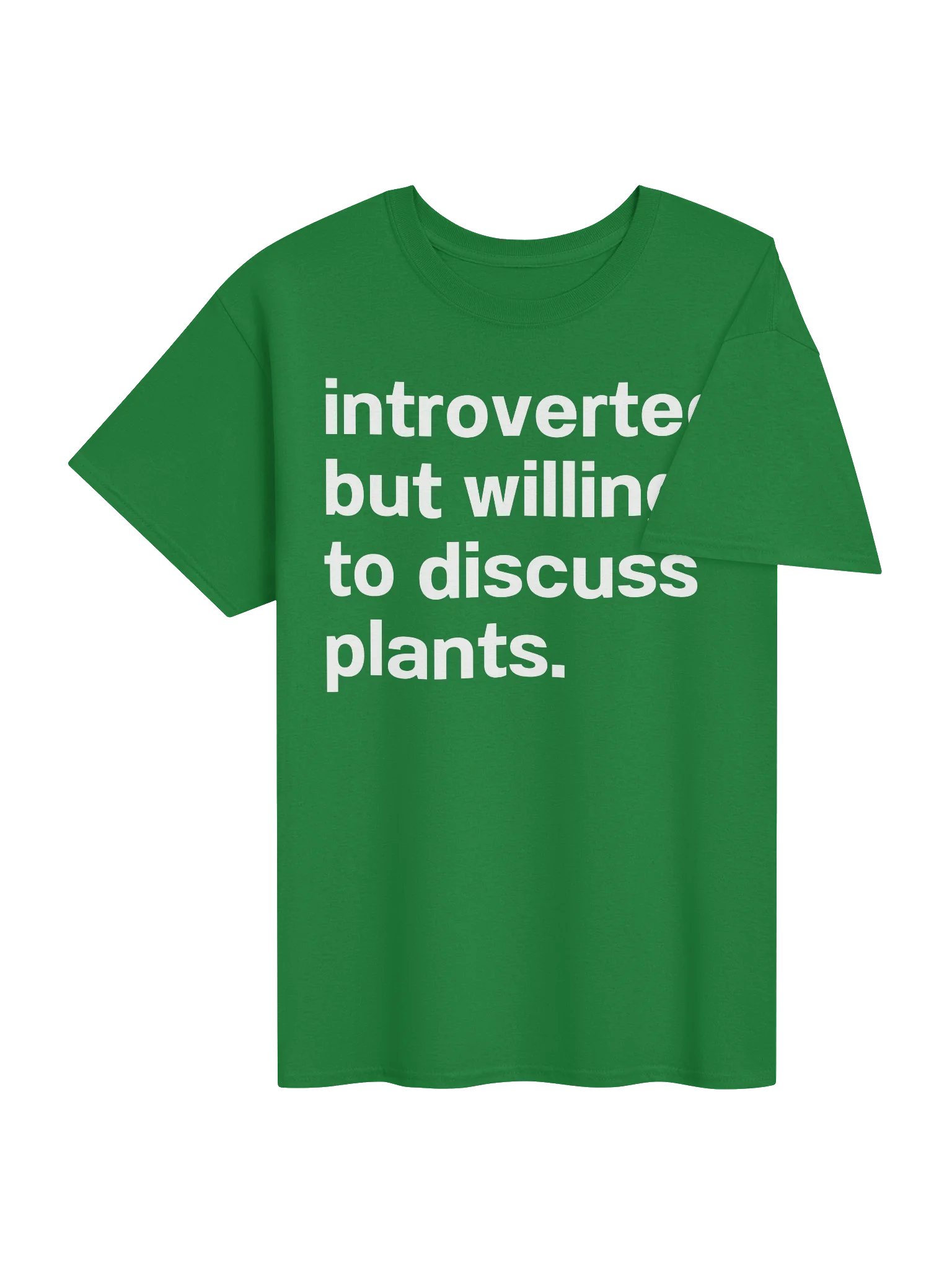 introverted but willing to discuss plants. Unisex Shirt product image (43)