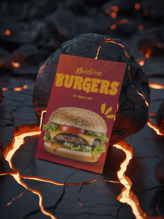 Recursos gráficos para Promocionar Hamburguesas product image (2)