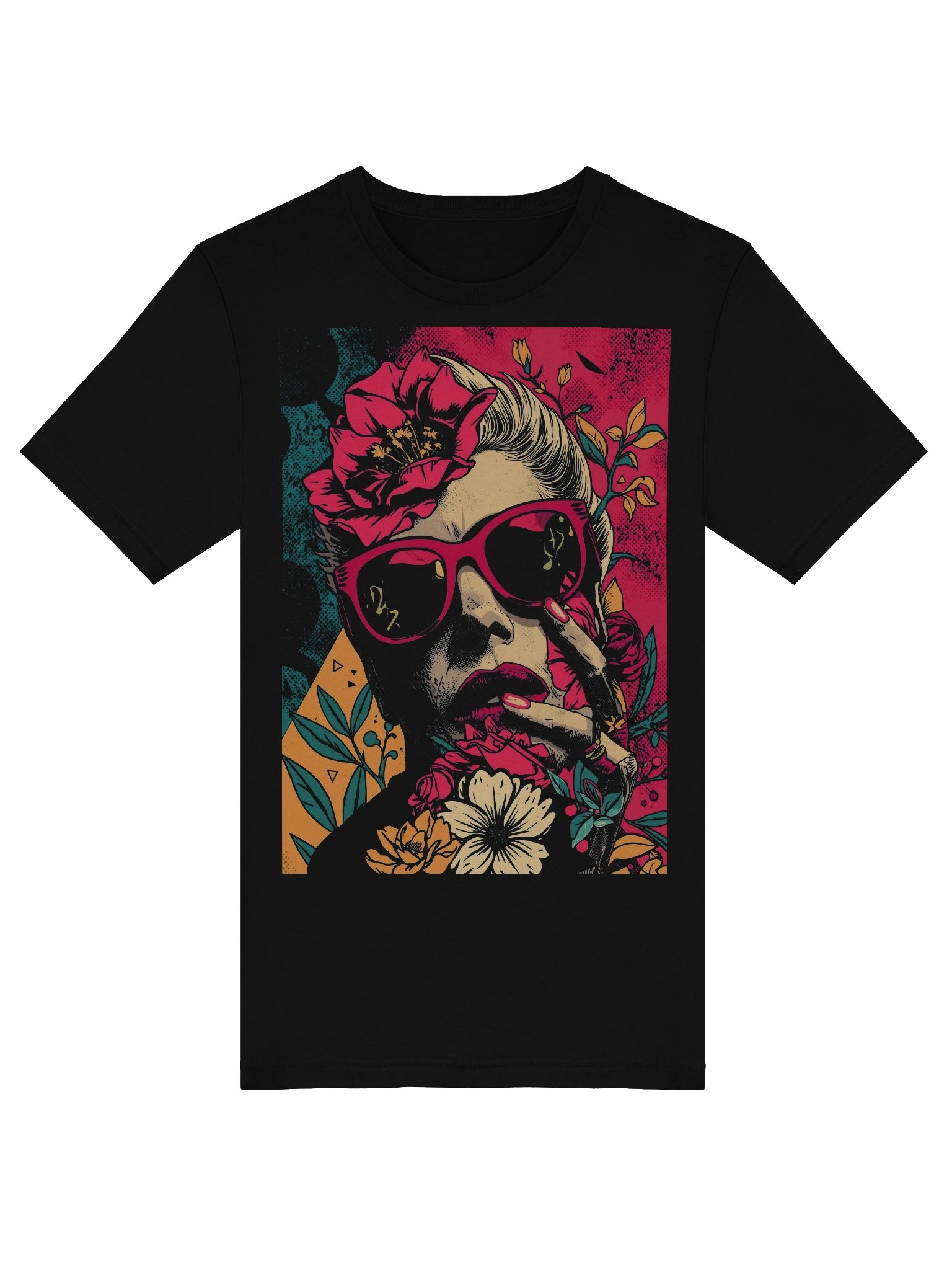 Cat‑Eye Blossom Supersoft Tee product image (3)