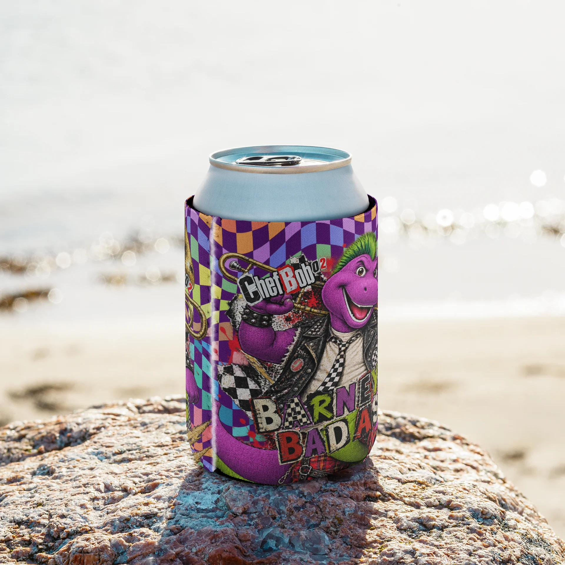 CB02 - Barney Bad Ass - Can Coozie product image (9)