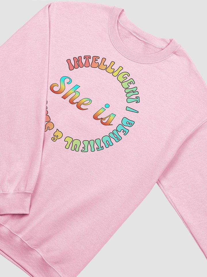 She is Intelligent Beautiful And Sexy Classic Crewneck Sweatshirt product image (8)