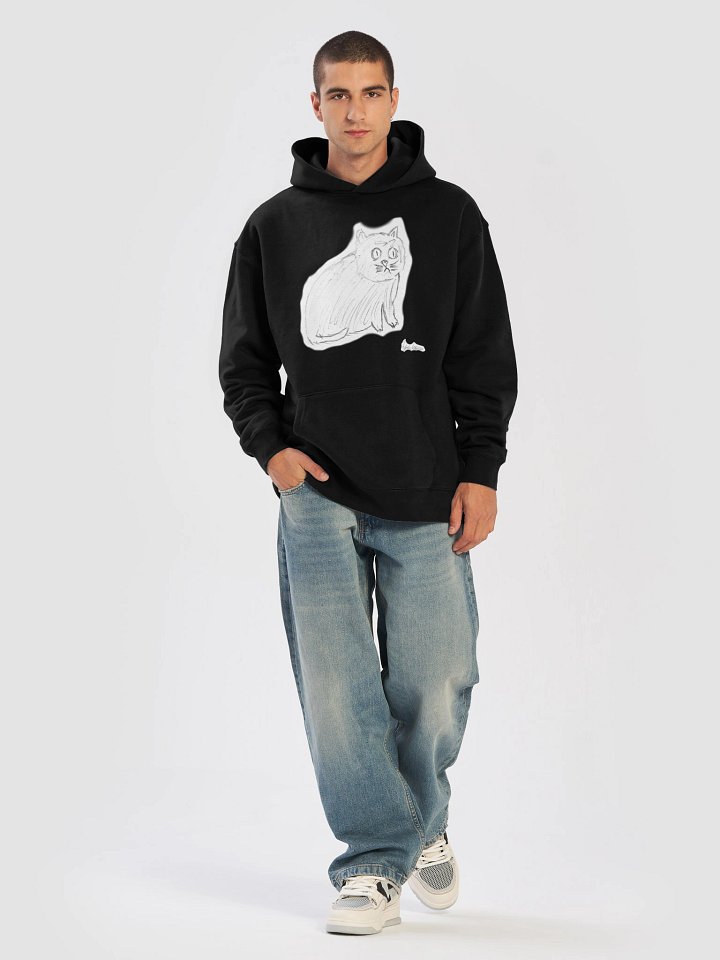 Sketch CPTSD Cat Premium Relaxed Hoodie by Lucky! product image (1)