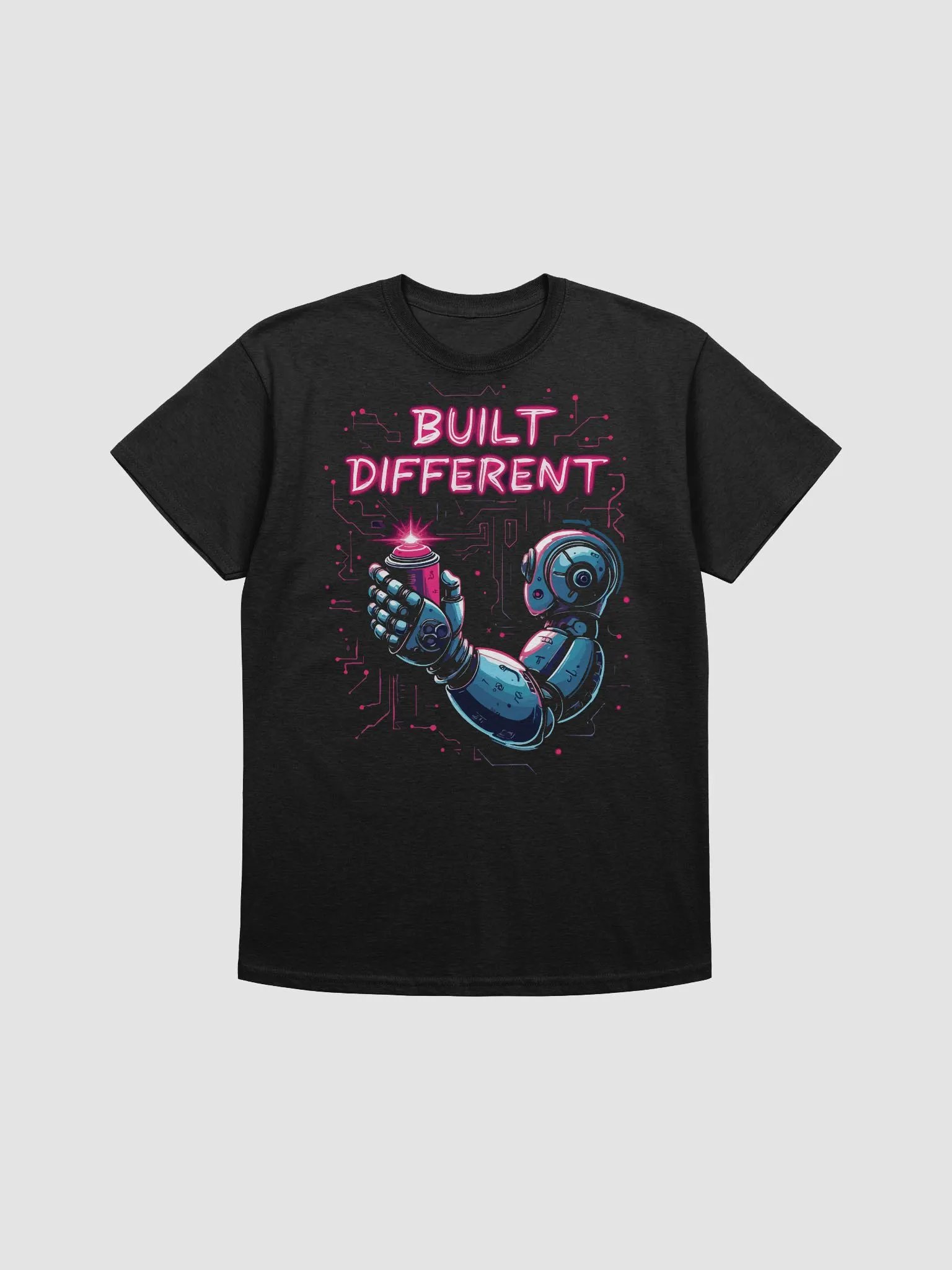 Built Different Robot T-Shirt product image (1)