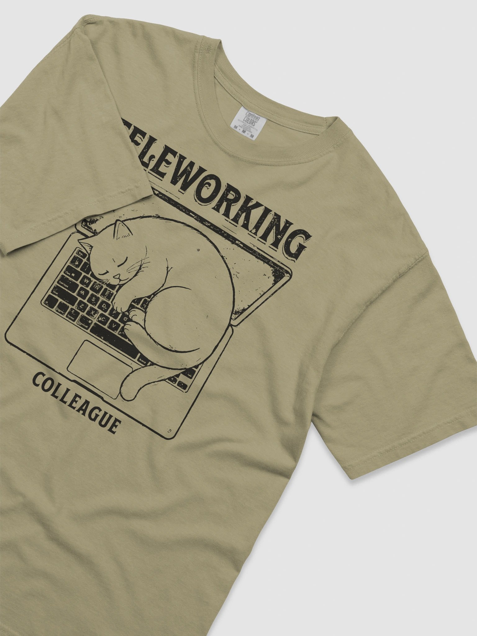 "My New Coworker" Remote Work T-Shirt - Funny Cat Design product image (2)