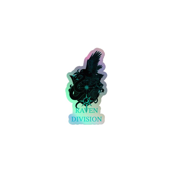 Raven Division Logo Holographic Sticker product image (1)